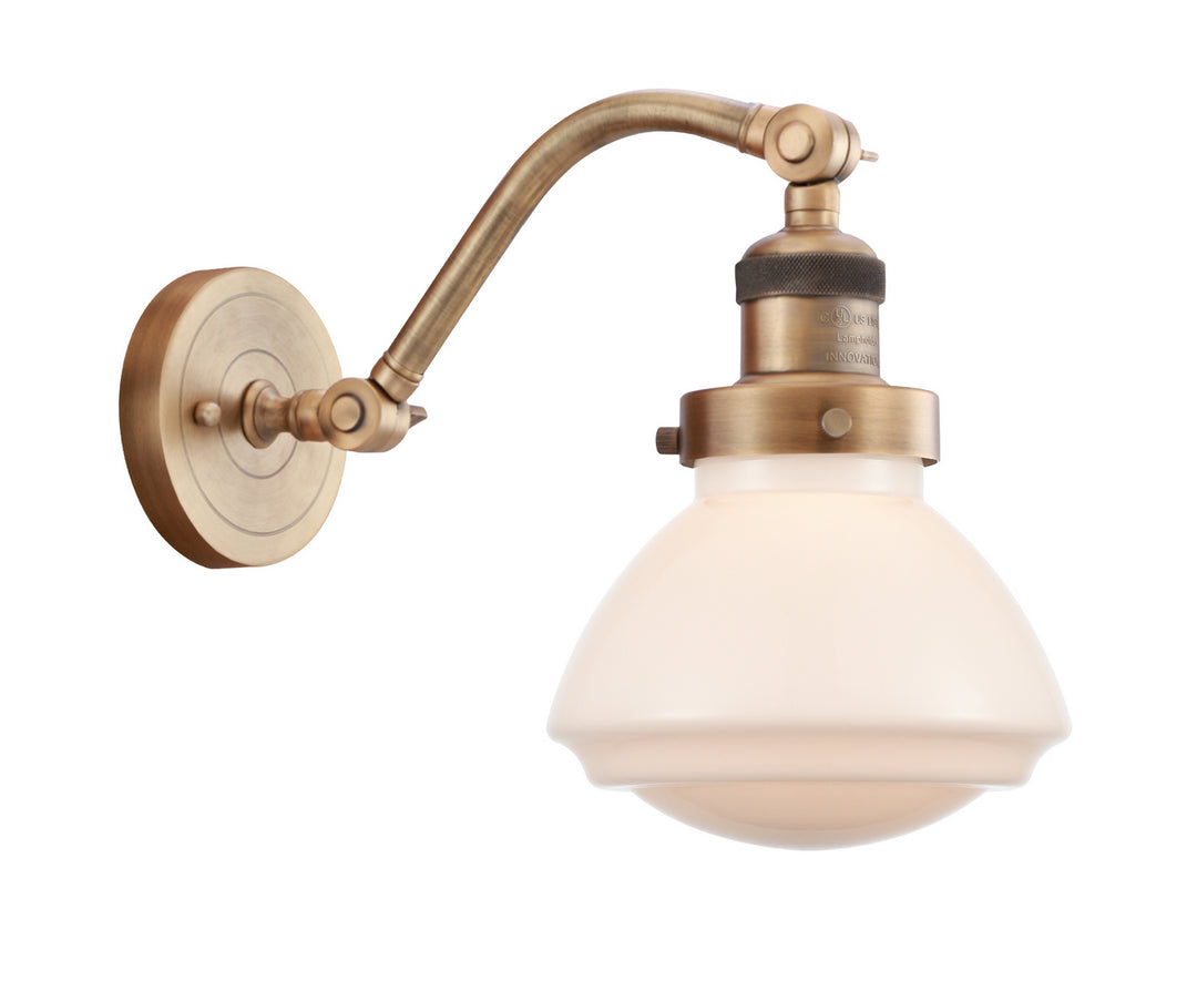 Innovations Franklin Restoration 515-1W-BB-G321-LED Wall Sconce Light - Brushed Brass