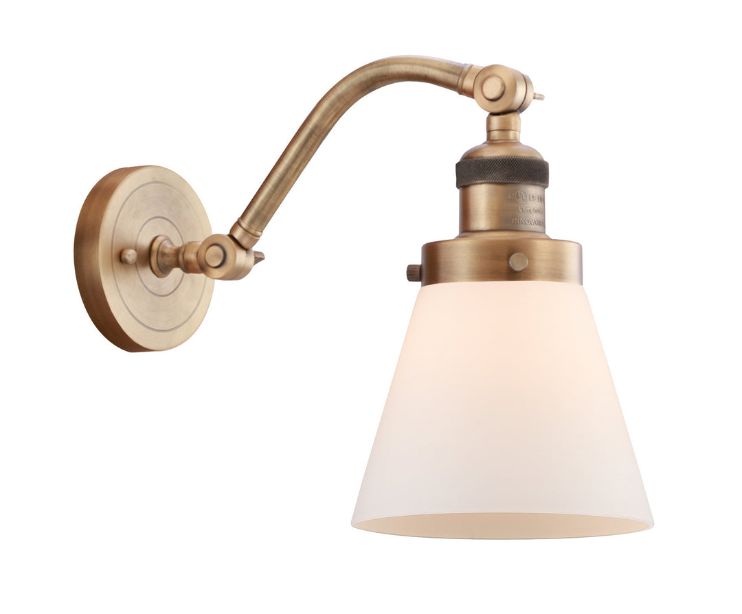 Innovations Franklin Restoration 515-1W-BB-G61 Wall Sconce Light - Brushed Brass