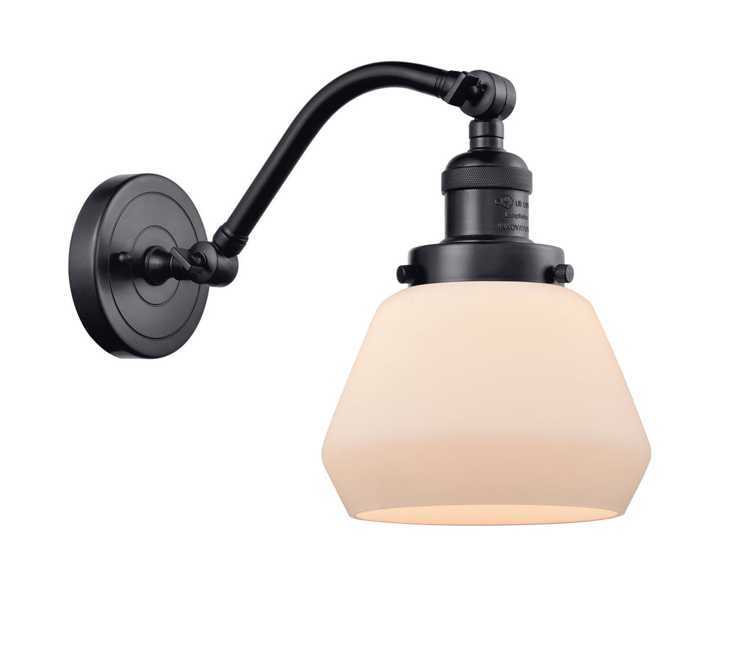 Innovations Franklin Restoration 515-1W-BK-G171 Wall Sconce Light - Matte Black