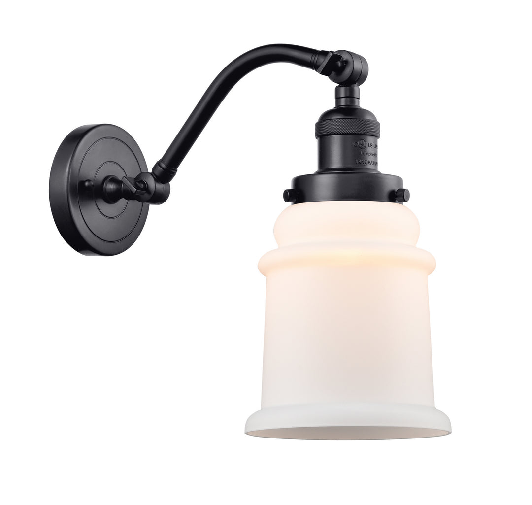 Innovations Franklin Restoration 515-1W-BK-G181 Wall Sconce Light - Matte Black