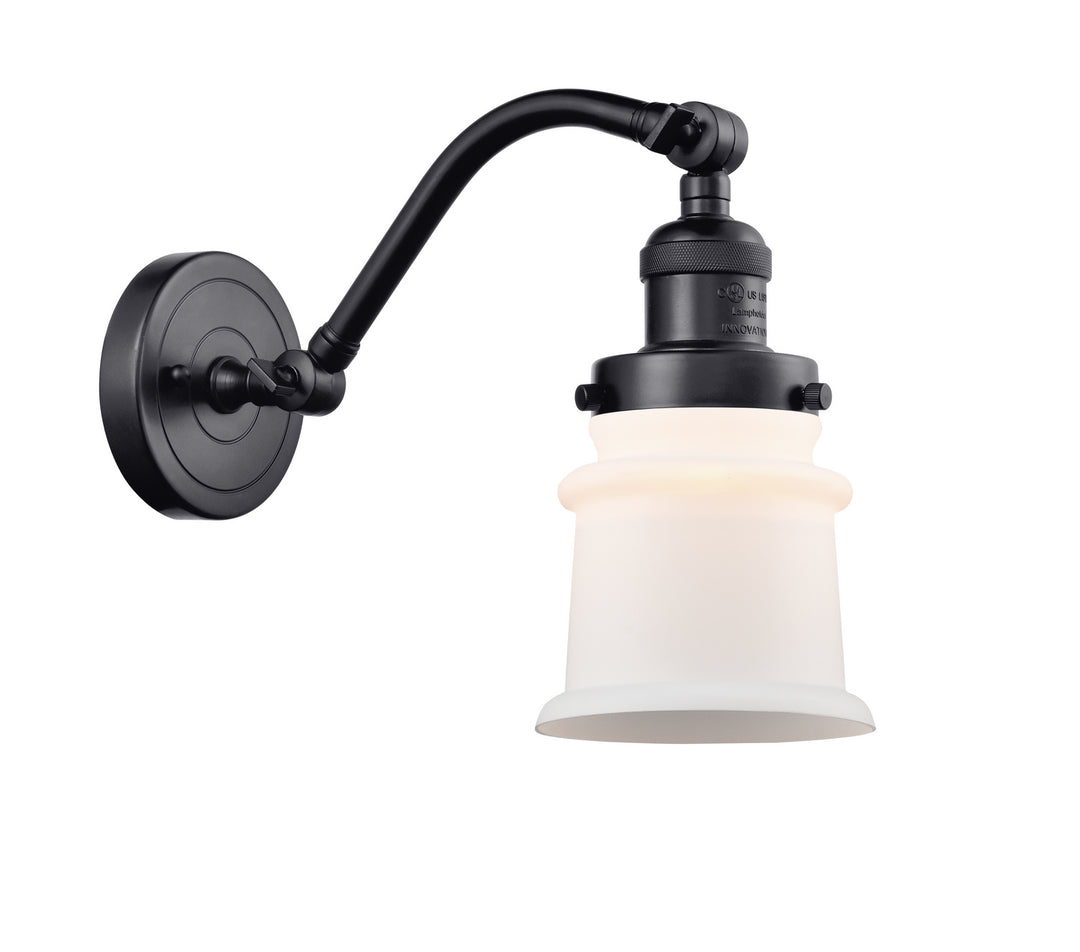 Innovations Franklin Restoration 515-1W-BK-G181S Wall Sconce Light - Matte Black