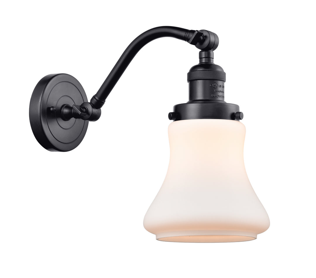 Innovations Franklin Restoration 515-1W-BK-G191 Wall Sconce Light - Matte Black