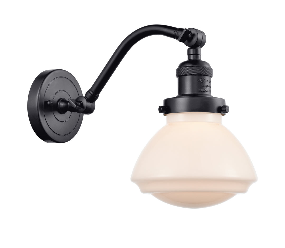 Innovations Franklin Restoration 515-1W-BK-G321 Wall Sconce Light - Matte Black