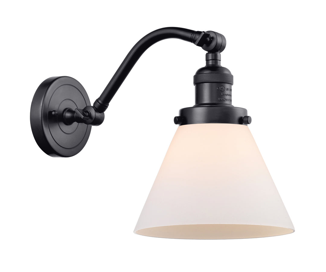 Innovations Franklin Restoration 515-1W-BK-G41 Wall Sconce Light - Matte Black