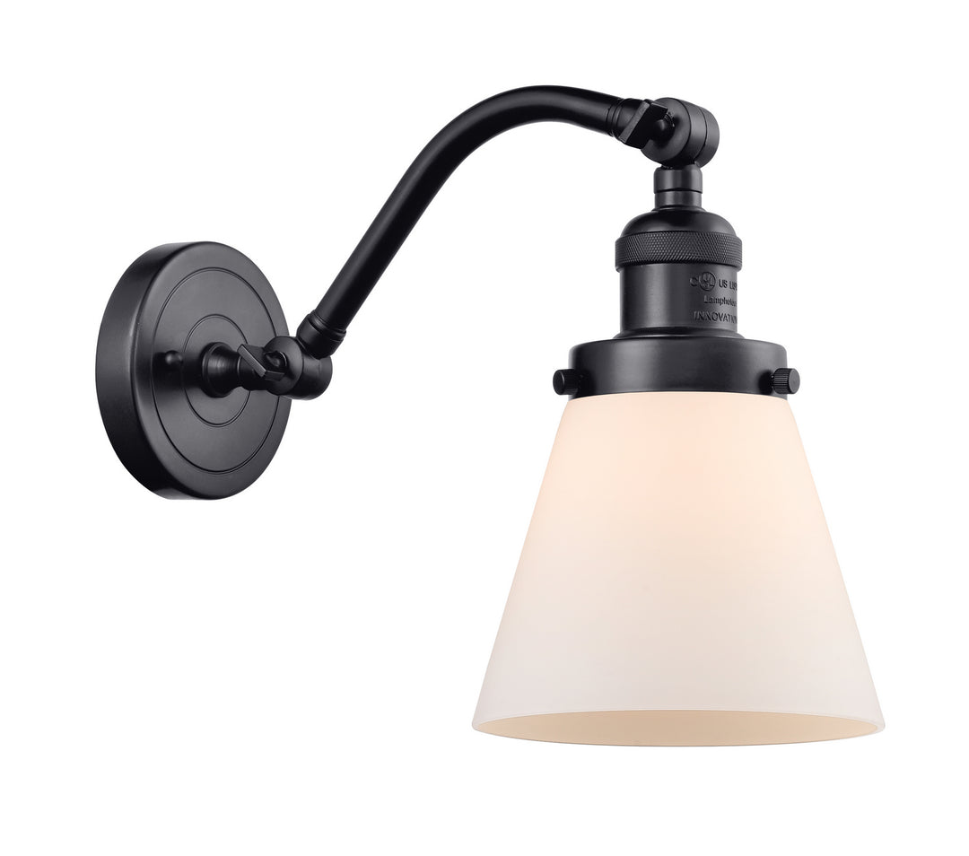 Innovations Franklin Restoration 515-1W-BK-G61 Wall Sconce Light - Matte Black