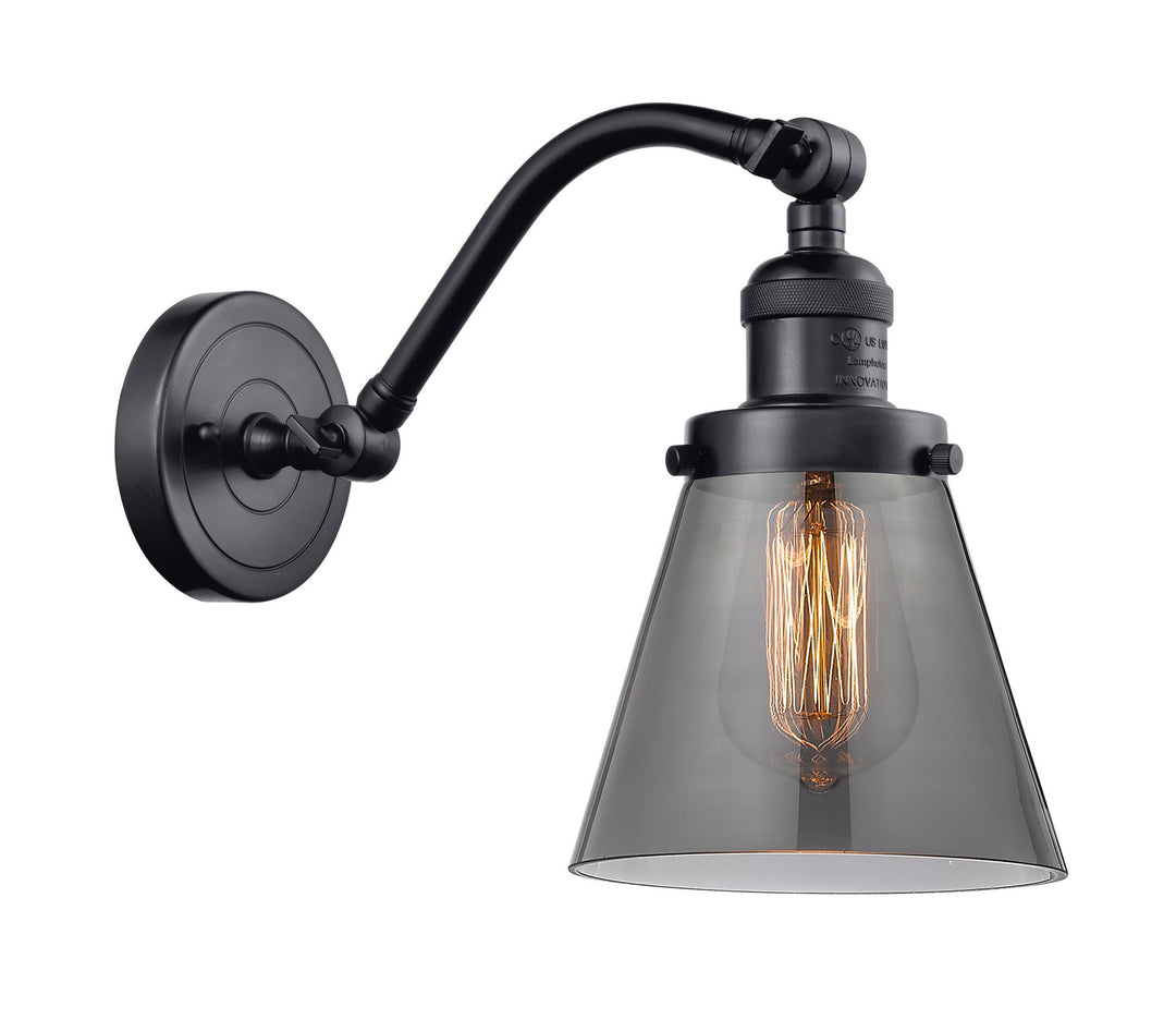 Innovations Franklin Restoration 515-1W-BK-G63 Wall Sconce Light - Matte Black