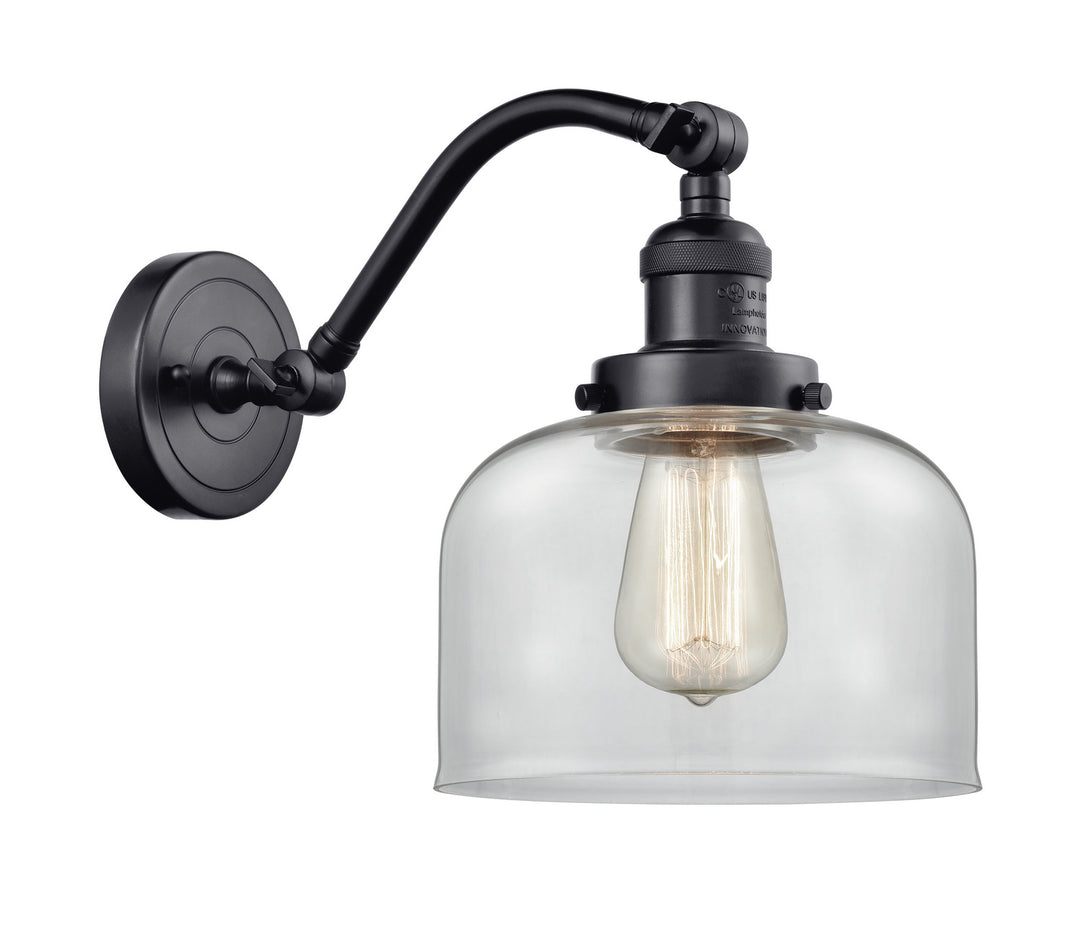 Innovations Franklin Restoration 515-1W-BK-G72 Wall Sconce Light - Matte Black