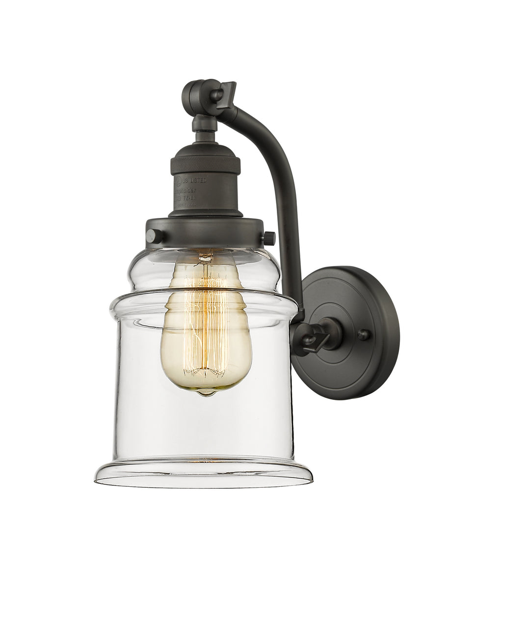 Innovations Franklin Restoration 515-1W-OB-G182 Wall Sconce Light - Oil Rubbed Bronze