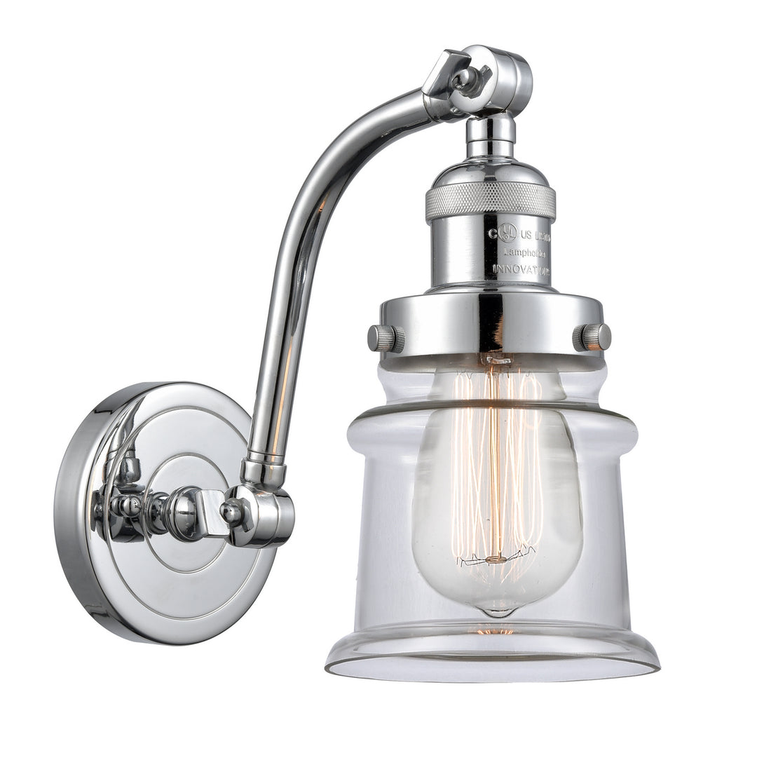 Innovations Franklin Restoration 515-1W-PC-G182S Wall Sconce Light - Polished Chrome