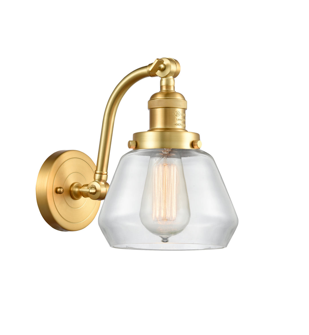 Innovations Franklin Restoration 515-1W-SG-G172 Wall Sconce Light - Satin Gold