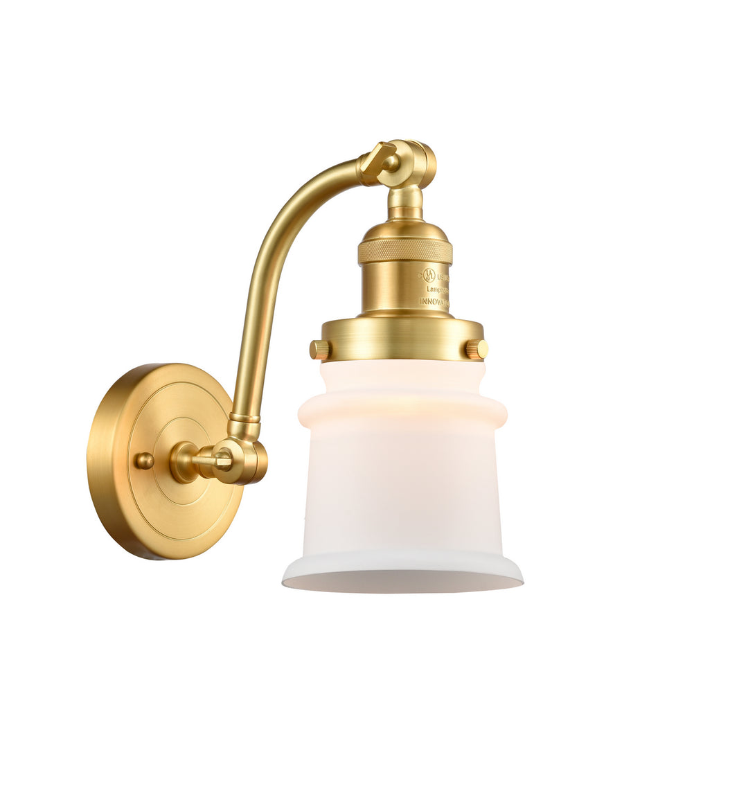 Innovations Franklin Restoration 515-1W-SG-G181S Wall Sconce Light - Satin Gold