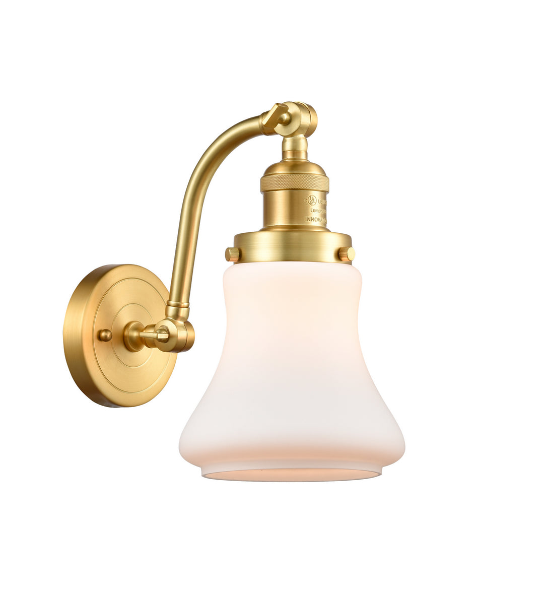 Innovations Franklin Restoration 515-1W-SG-G191 Wall Sconce Light - Satin Gold