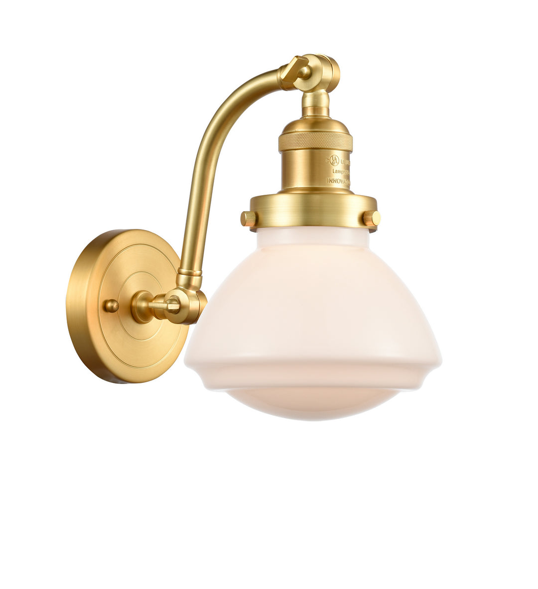 Innovations Franklin Restoration 515-1W-SG-G321 Wall Sconce Light - Satin Gold