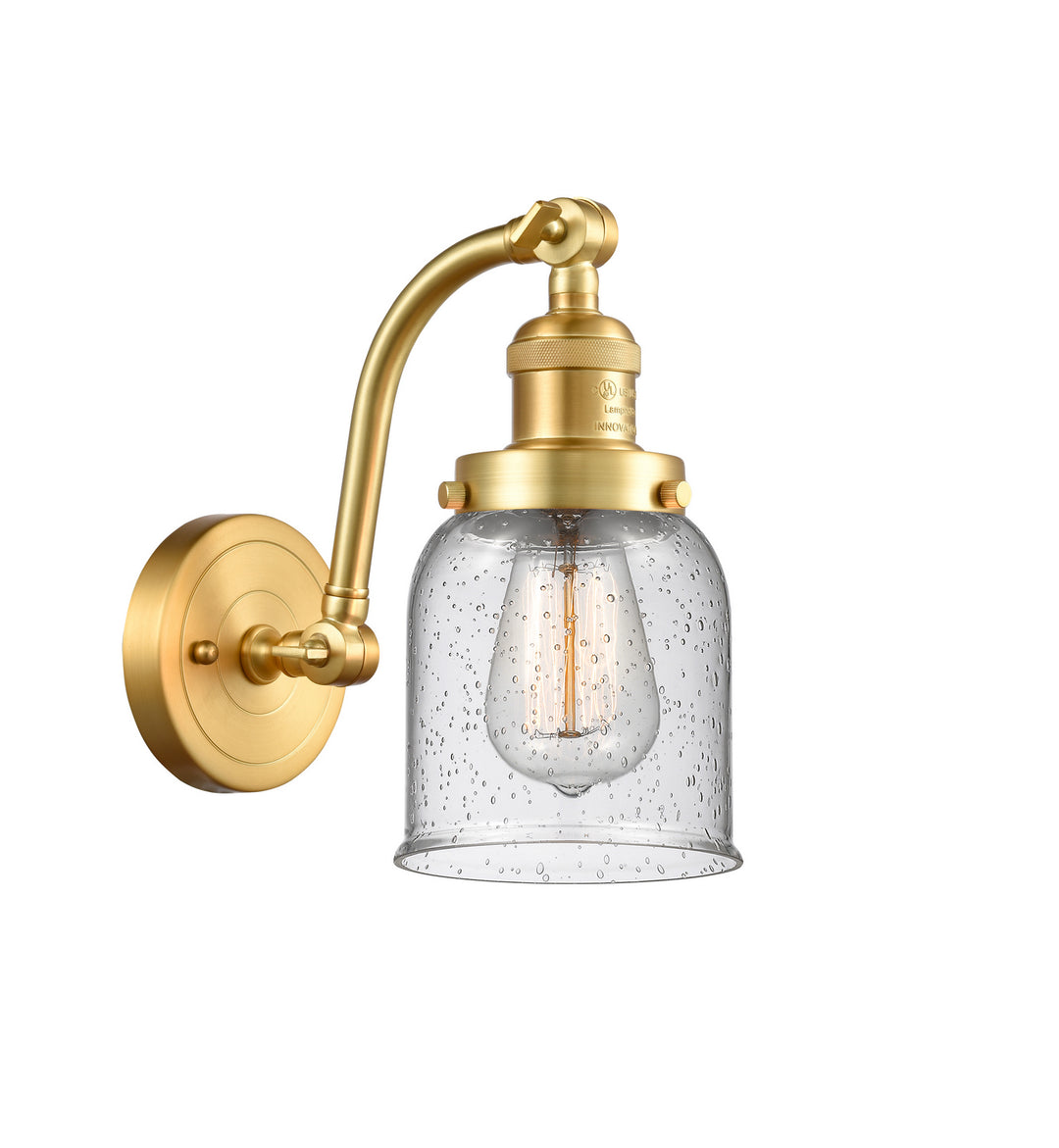 Innovations Franklin Restoration 515-1W-SG-G54 Wall Sconce Light - Satin Gold