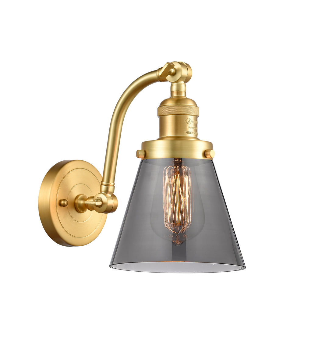 Innovations Franklin Restoration 515-1W-SG-G63 Wall Sconce Light - Satin Gold