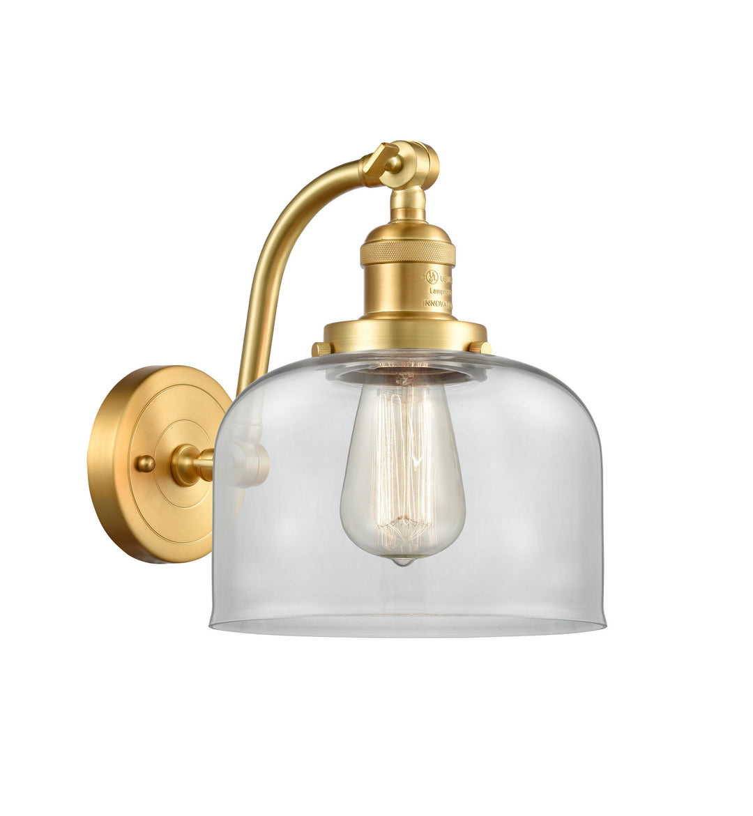 Innovations Franklin Restoration 515-1W-SG-G72 Wall Sconce Light - Satin Gold