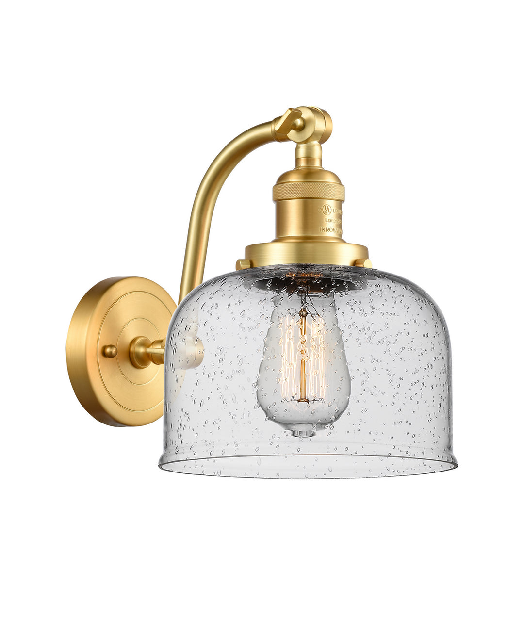 Innovations Franklin Restoration 515-1W-SG-G74 Wall Sconce Light - Satin Gold