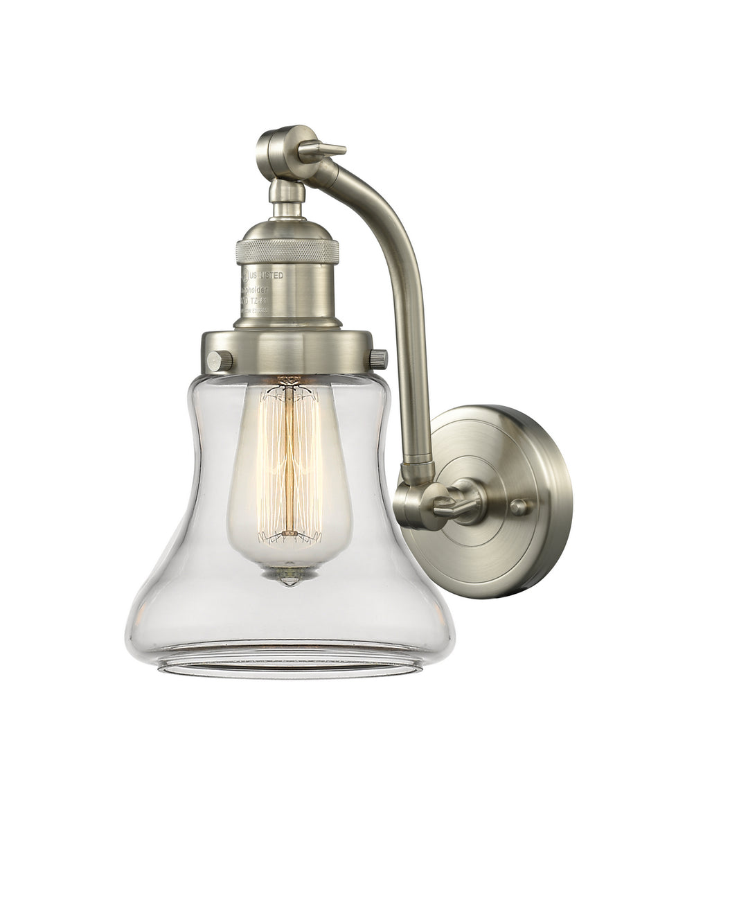 Innovations Franklin Restoration 515-1W-SN-G192 Wall Sconce Light - Brushed Satin Nickel