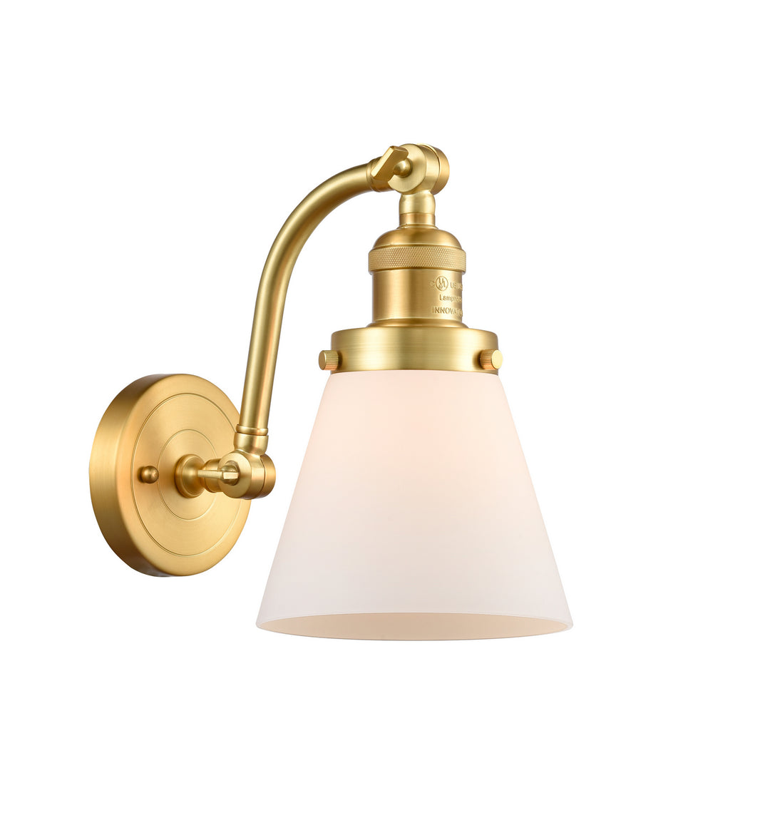 Innovations Franklin Restoration 515-1W-SG-G61 Wall Sconce Light - Satin Gold