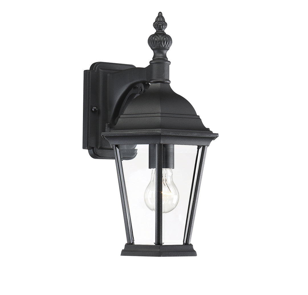 Meridian Lighting M50062BK  One Light Outdoor Wall Sconce Outdoor Black