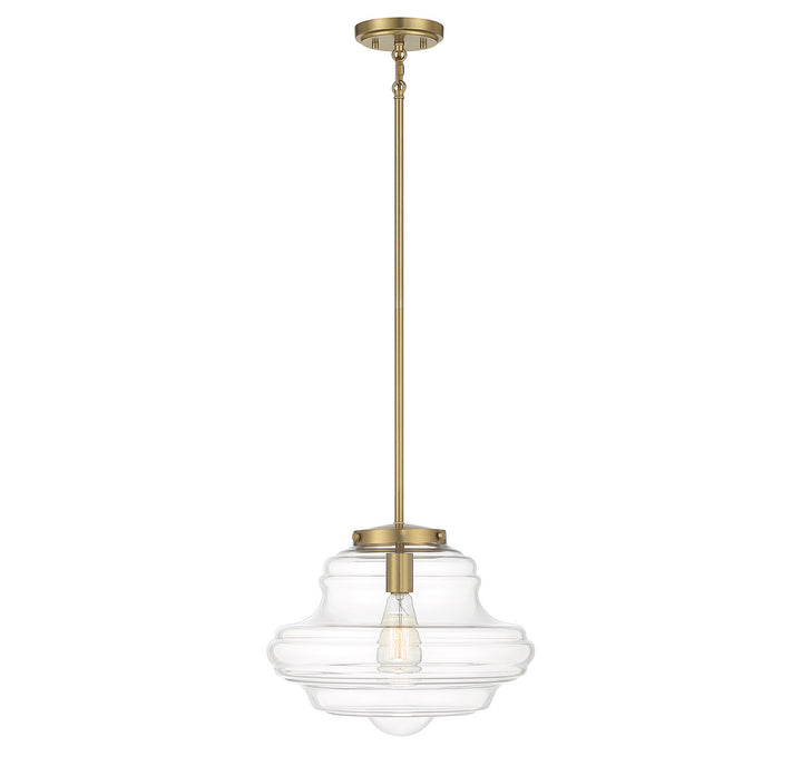 Meridian M7022NB Pendant Light - Natural Brass