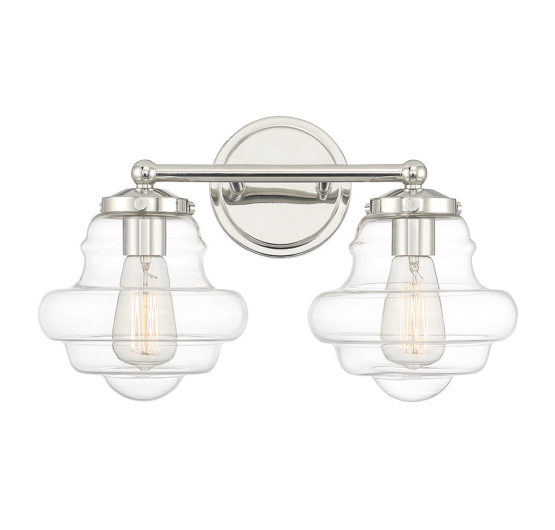 Meridian M80072PN Bath Vanity Light 17 in. wide - Polished Nickel