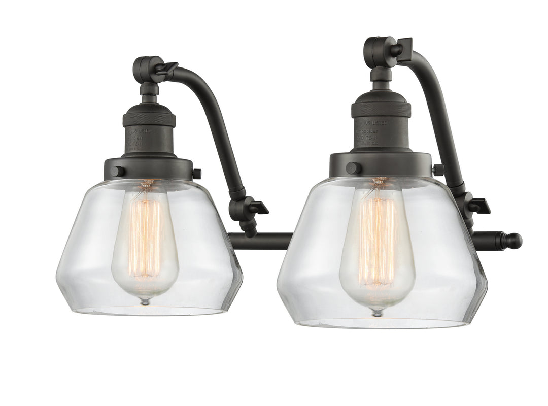 Innovations Franklin Restoration 515-2W-OB-G172 Bath Vanity Light 18 in. wide - Oil Rubbed Bronze