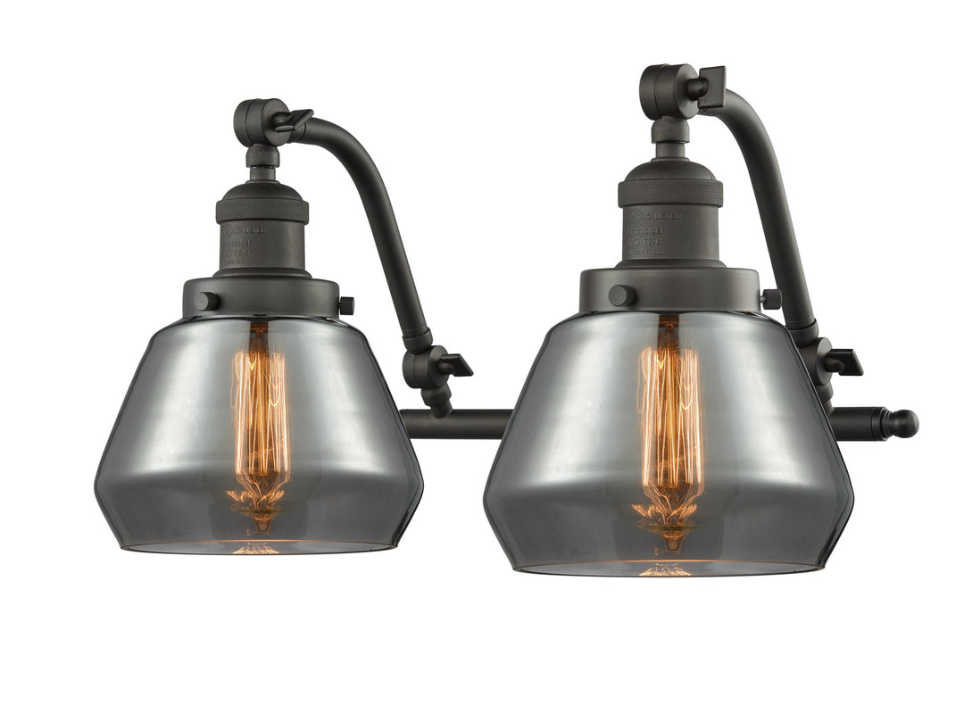 Innovations Franklin Restoration 515-2W-OB-G173 Bath Vanity Light 18 in. wide - Oil Rubbed Bronze
