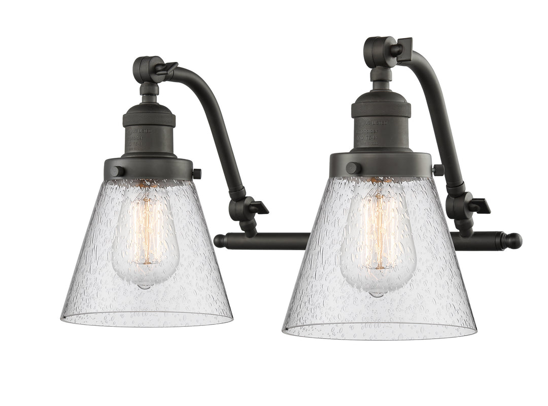 Innovations Franklin Restoration 515-2W-OB-G64-LED Bath Vanity Light 18 in. wide - Oil Rubbed Bronze