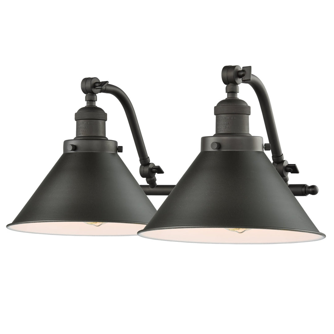 Innovations Franklin Restoration 515-2W-OB-M10-OB Bath Vanity Light 18 in. wide - Oil Rubbed Bronze