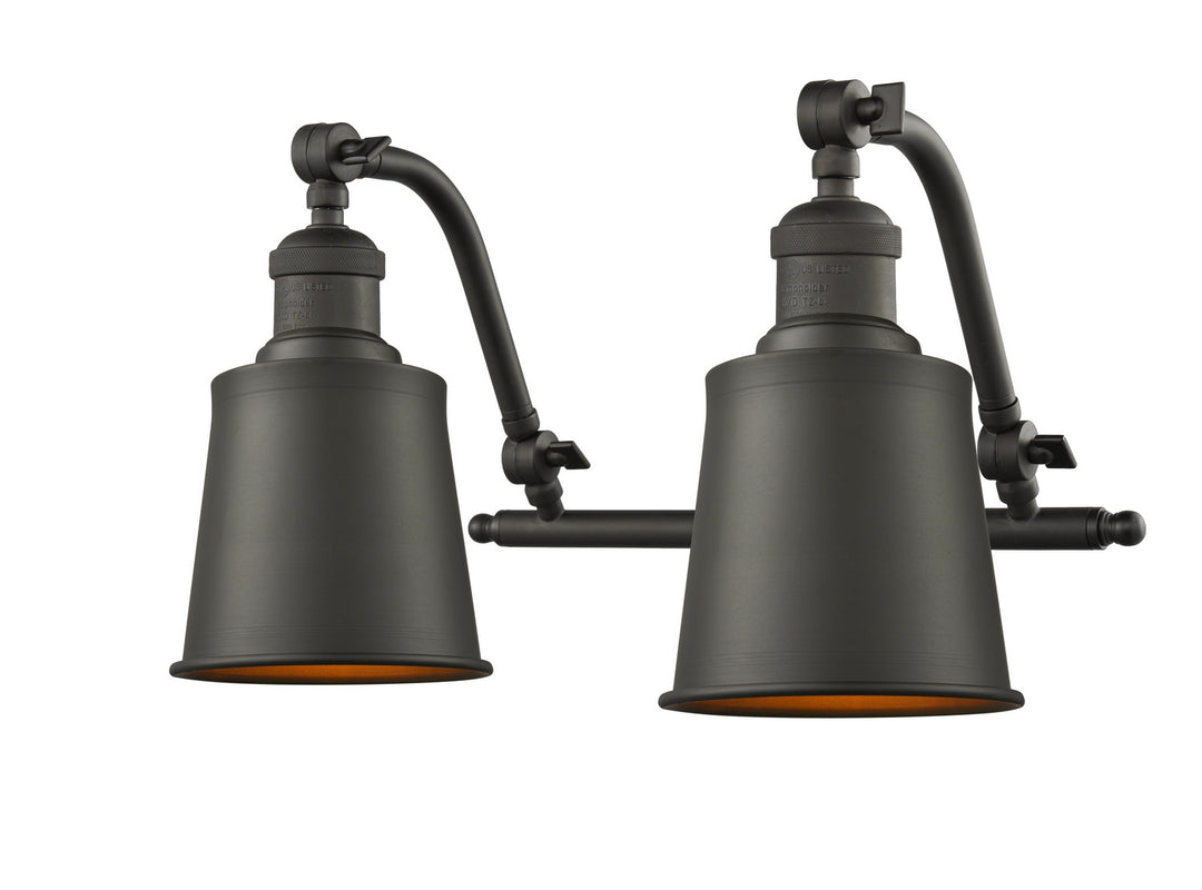 Innovations Franklin Restoration 515-2W-OB-M9-OB Bath Vanity Light 18 in. wide - Oil Rubbed Bronze