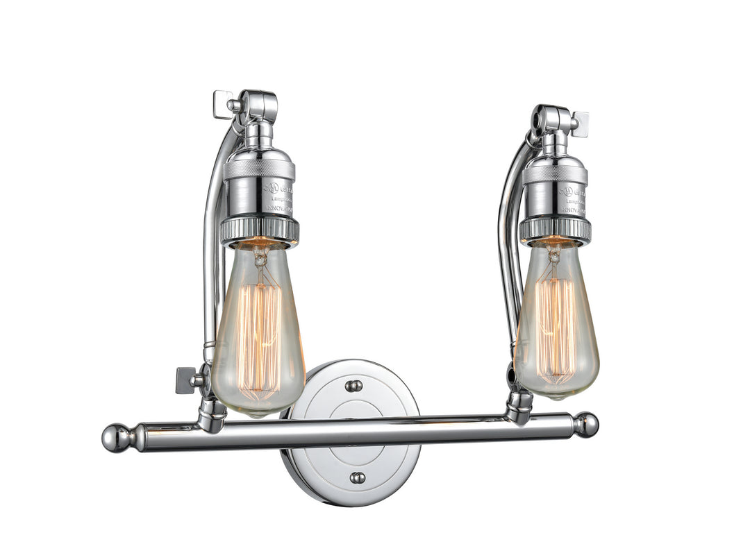 Innovations Franklin Restoration 515-2W-PC Bath Vanity Light 18 in. wide - Polished Chrome
