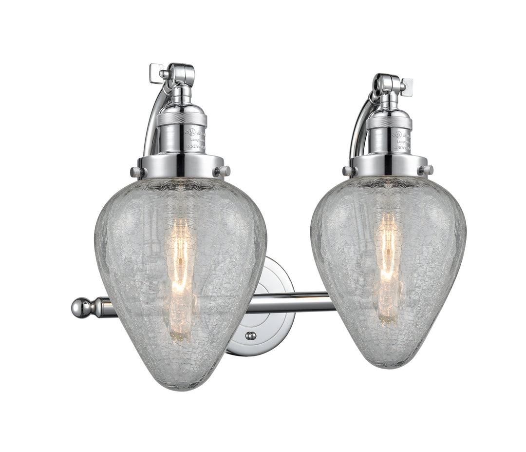 Innovations Franklin Restoration 515-2W-PC-G165-LED Bath Vanity Light 18 in. wide - Polished Chrome