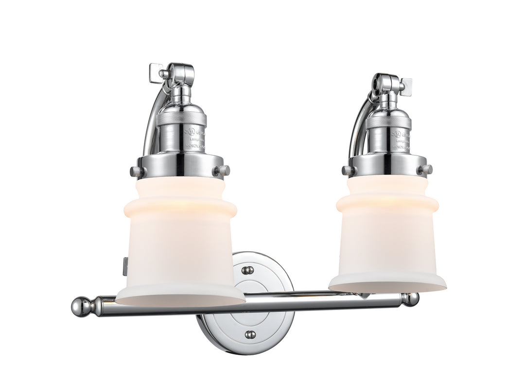 Innovations Franklin Restoration 515-2W-PC-G181S-LED Bath Vanity Light 18 in. wide - Polished Chrome