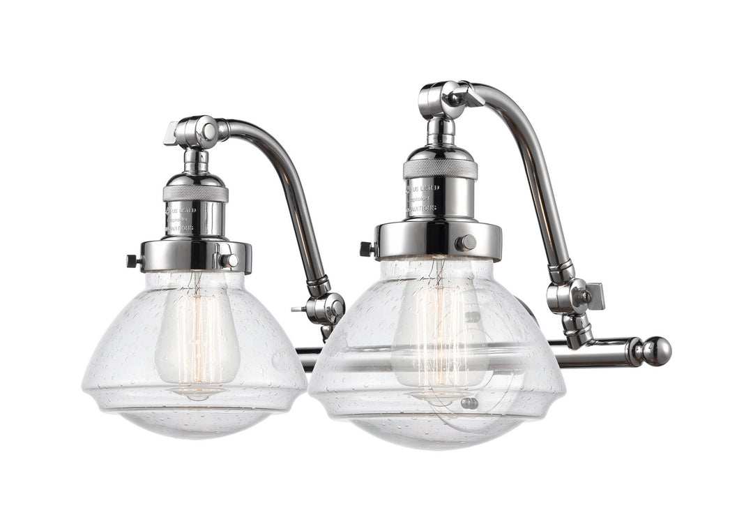 Innovations Franklin Restoration 515-2W-PC-G324-LED Bath Vanity Light 19 in. wide - Polished Chrome