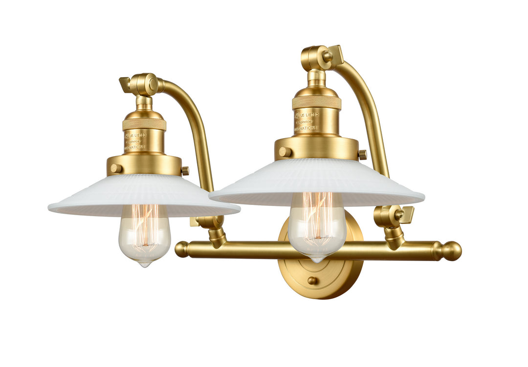 Innovations Franklin Restoration 515-2W-SG-G1 Bath Vanity Light 19 in. wide - Satin Gold