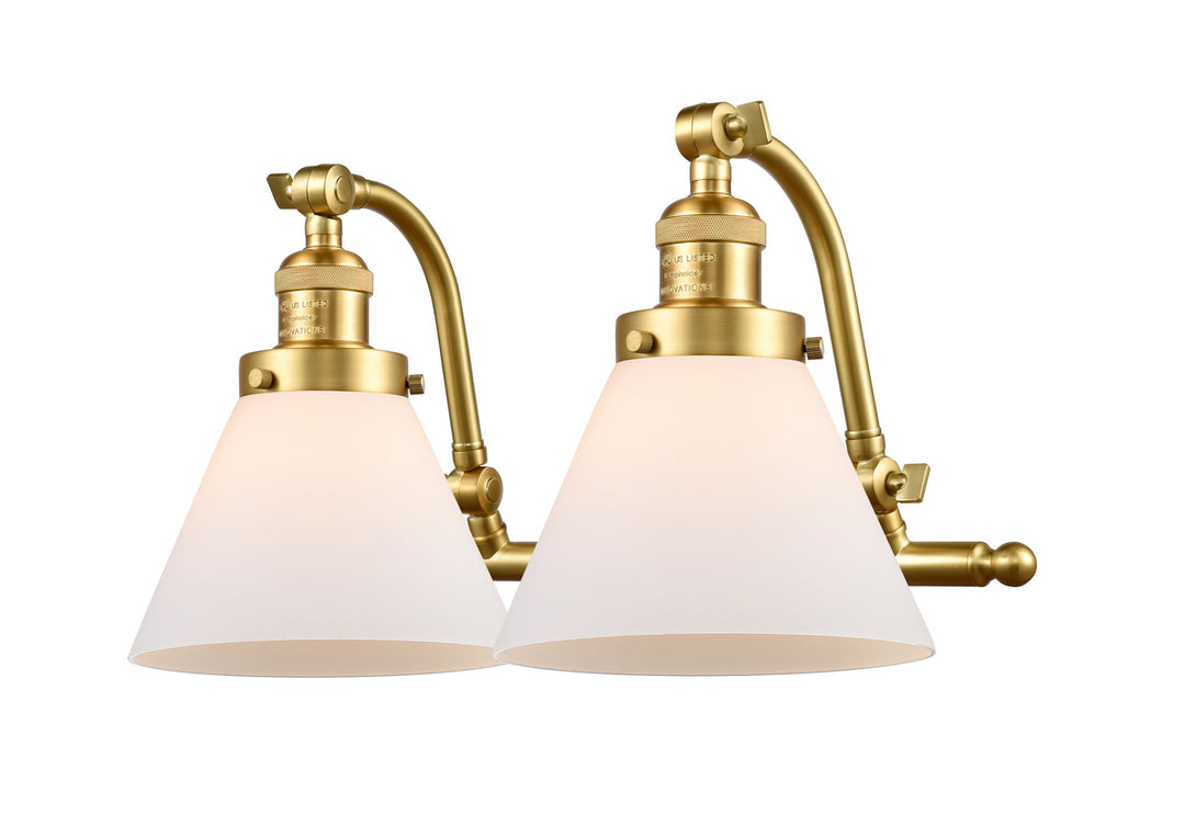 Innovations Franklin Restoration 515-2W-SG-G41 Bath Vanity Light 18 in. wide - Satin Gold