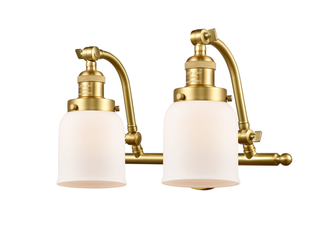 Innovations Franklin Restoration 515-2W-SG-G51 Bath Vanity Light 18 in. wide - Satin Gold