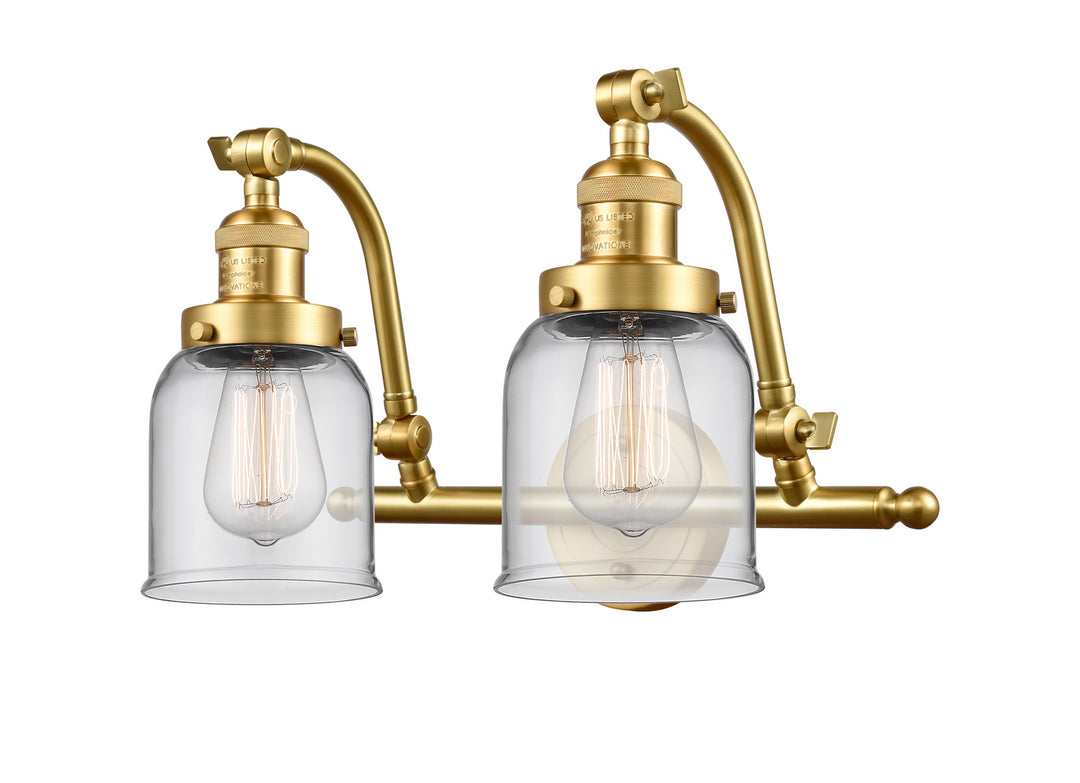 Innovations Franklin Restoration 515-2W-SG-G52 Bath Vanity Light 18 in. wide - Satin Gold