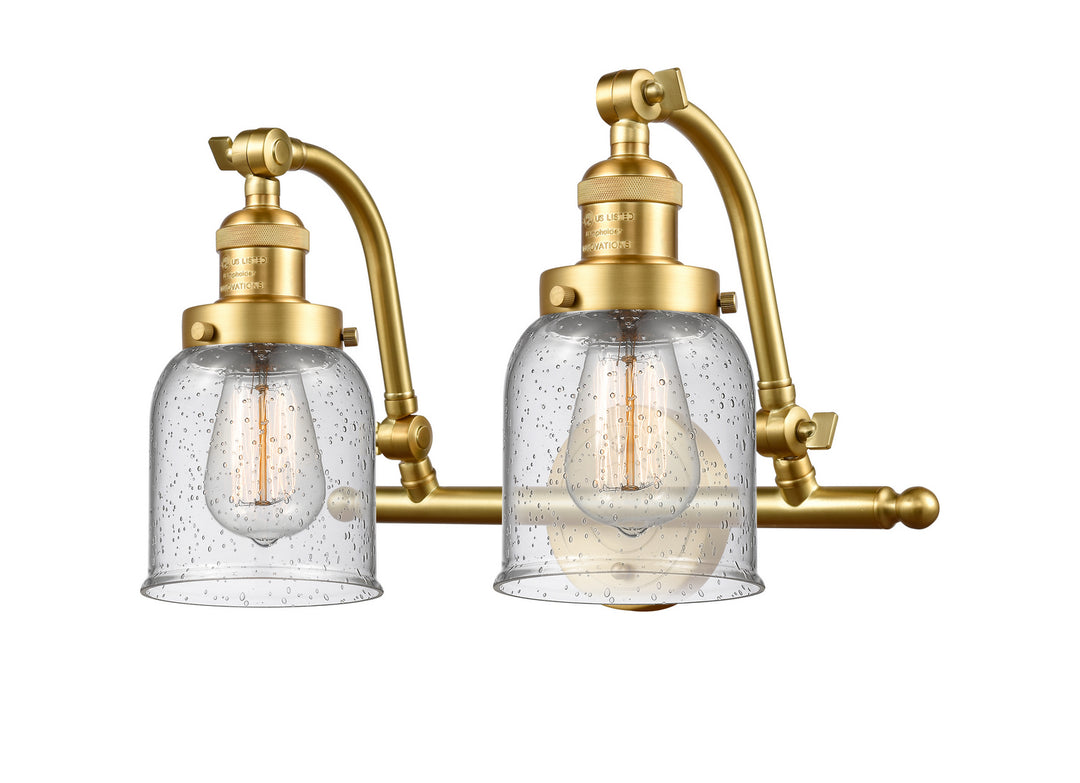 Innovations Franklin Restoration 515-2W-SG-G54 Bath Vanity Light 18 in. wide - Satin Gold