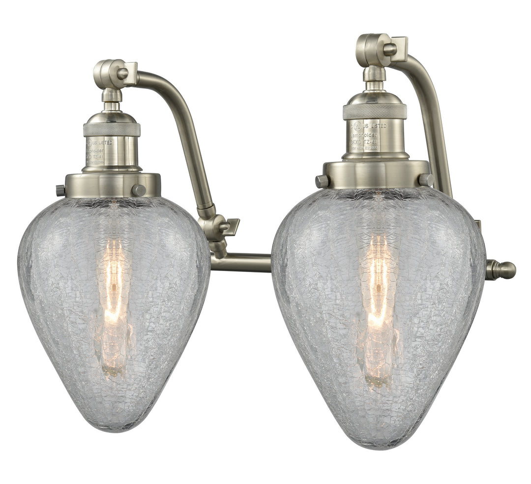 Innovations Franklin Restoration 515-2W-SN-G165-LED Bath Vanity Light 18 in. wide - Brushed Satin Nickel