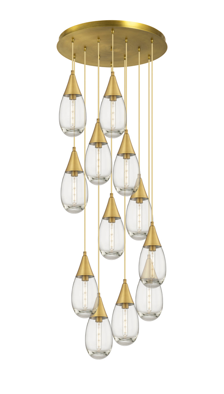 Innovations Downtown Urban 126-450-1P-BB-G450-6CL Pendant Light - Brushed Brass