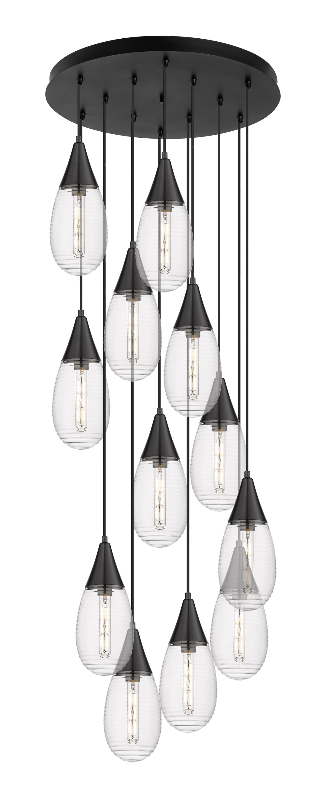 Innovations Downtown Urban 126-450-1P-BK-G450-6SCL Pendant Light - Matte Black