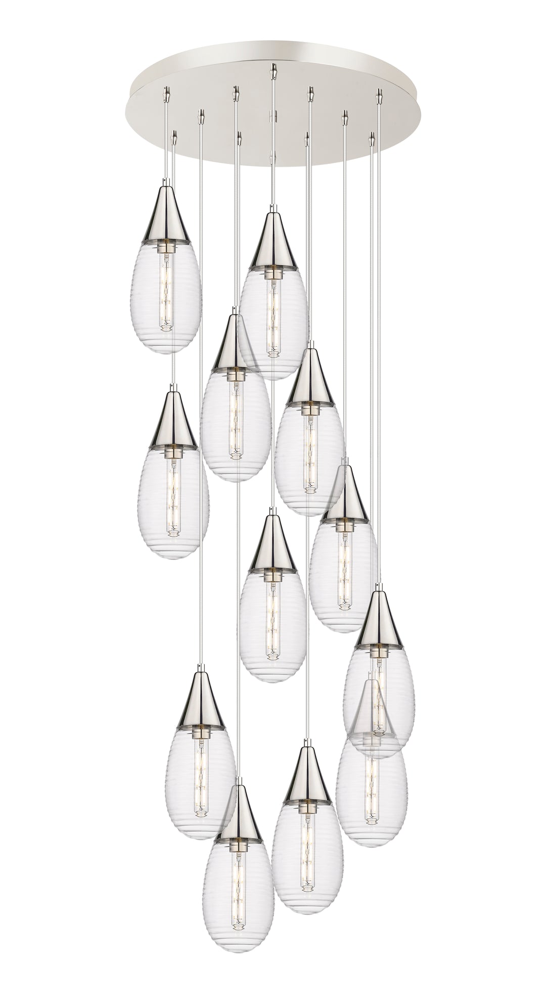 Innovations Downtown Urban 126-450-1P-PN-G450-6SCL Pendant Light - Polished Nickel