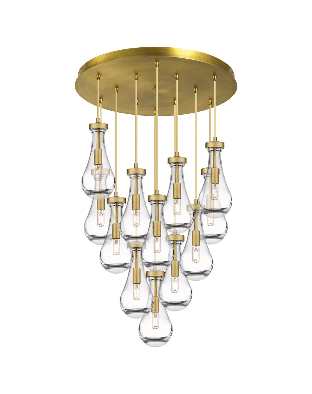 Innovations Downtown Urban 126-451-1P-BB-G451-5CL Pendant Light - Brushed Brass