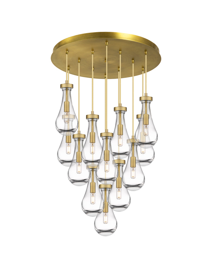 Innovations Downtown Urban 126-451-1P-BB-G451-5CL Pendant Light - Brushed Brass