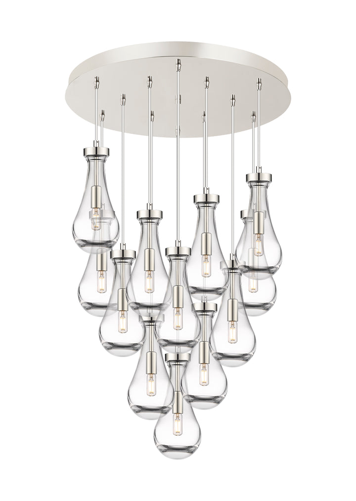 Innovations Downtown Urban 126-451-1P-PN-G451-5CL Pendant Light - Polished Nickel
