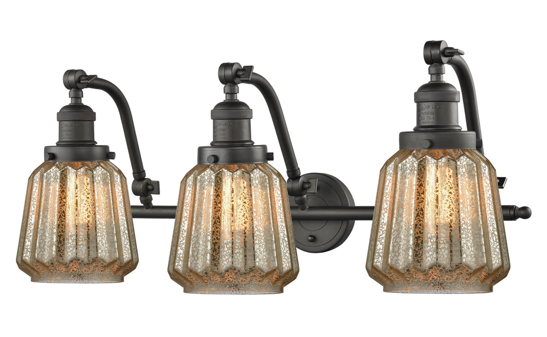 Innovations Franklin Restoration 515-3W-OB-G146-LED Bath Vanity Light 28 in. wide - Oil Rubbed Bronze