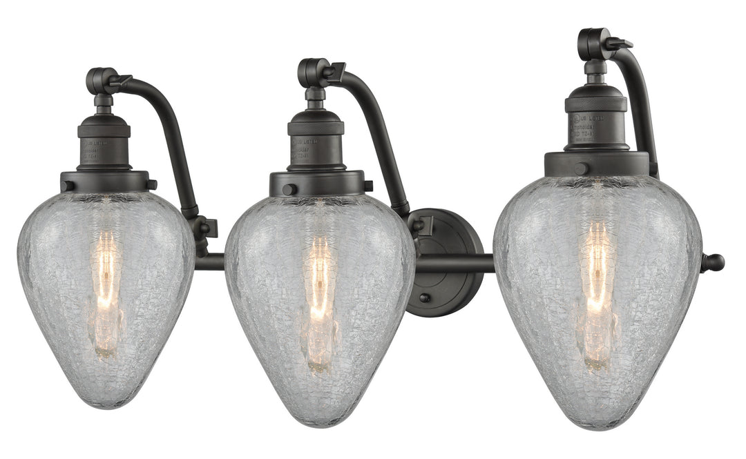 Innovations Franklin Restoration 515-3W-OB-G165 Bath Vanity Light 28 in. wide - Oil Rubbed Bronze
