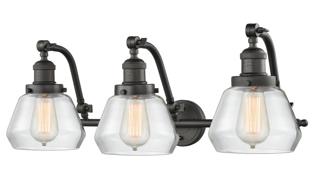 Innovations Franklin Restoration 515-3W-OB-G172-LED Bath Vanity Light 28 in. wide - Oil Rubbed Bronze